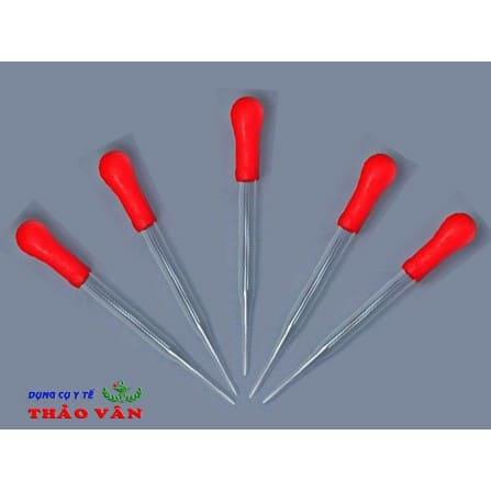 [combo 10 bộ] Pipet thủy tinh - Ống hút quả bóp cao su loại đẹp