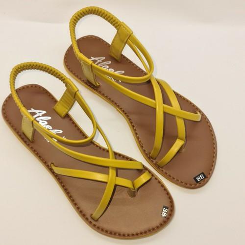 Sandal quai mảnh dây da siêu bền
