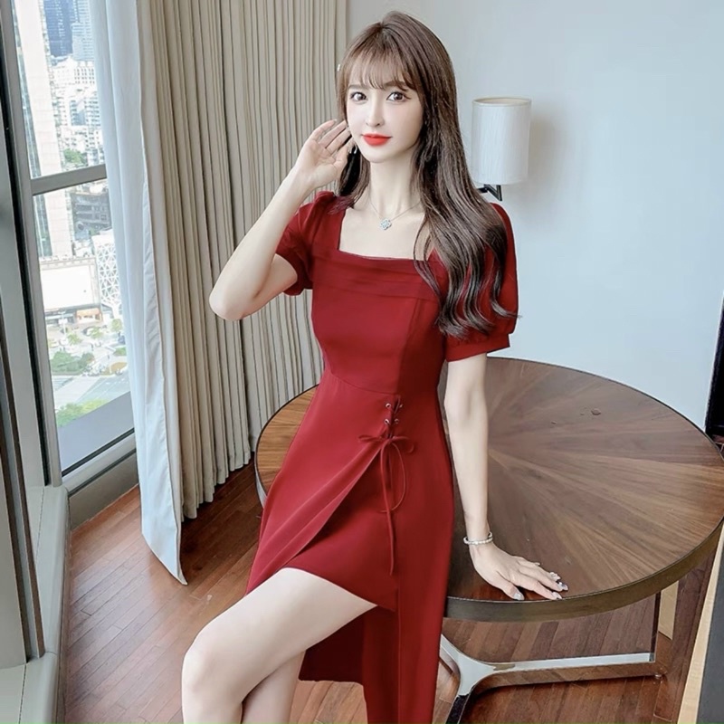 ĐẦM CỔ VUÔNG, ĐAN DÂY (có ảnh thật) ms141