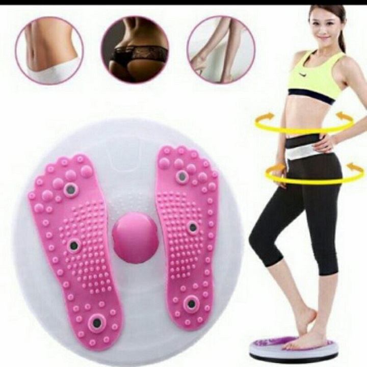 Đĩa Xoay Lắc Tập Eo 360 Độ, Bàn Xoay Tập Cơ Bụng Tại Nhà Cho Eo Thon, Dụng Cụ Tập Thể Dục Có Hạt Cao Su Massage Bàn Chân Cực Tốt