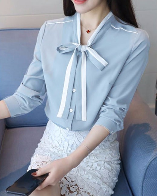 [HCM]Áo sơ mi thắt nơ Tami
