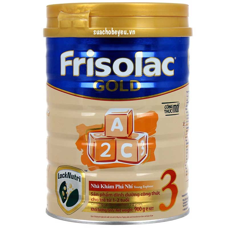 Sữa Frisolac gold 3 900g mẫu mới