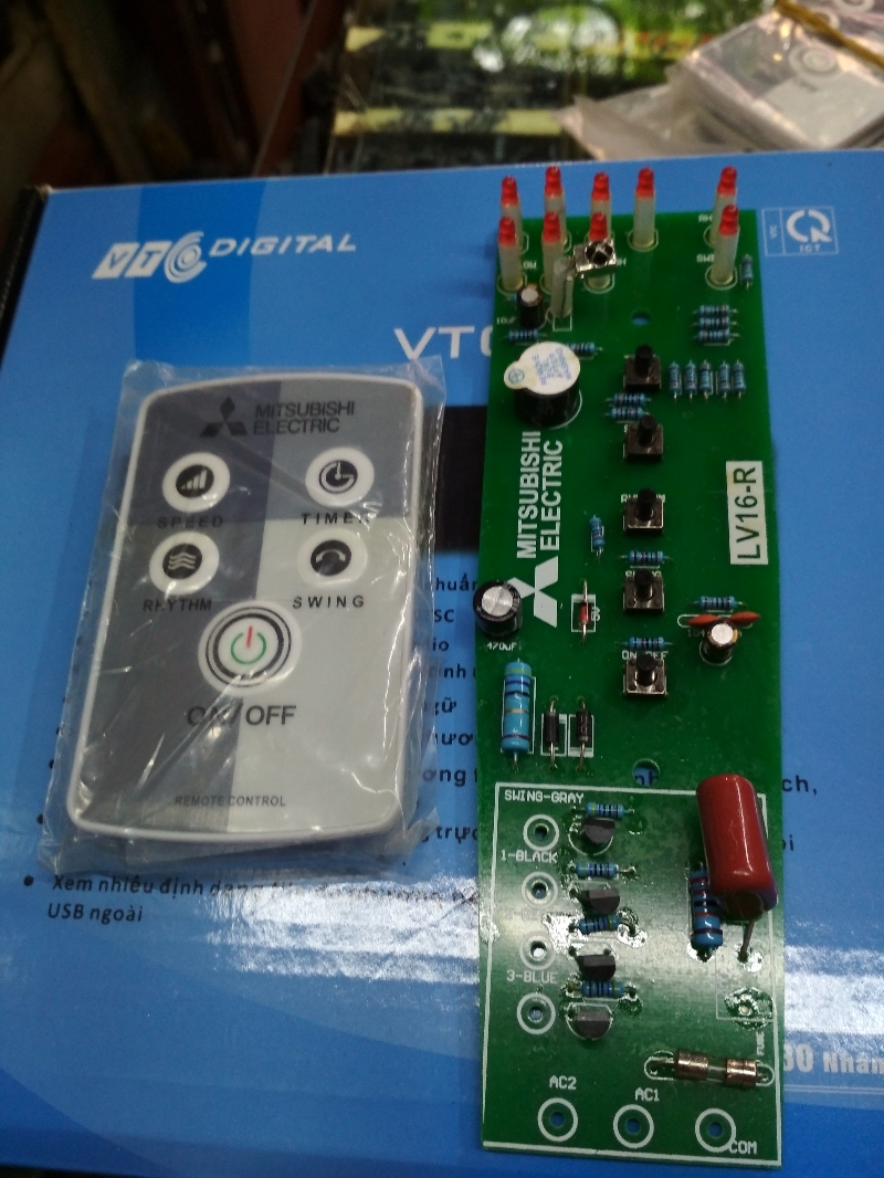 Combo Mạch quạt Misbushi và Khiển