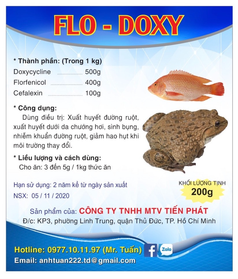 Flo Doxy dùng cho thuỷ sản