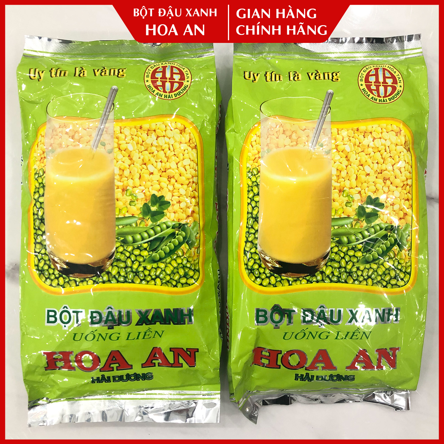COMBO Bột Đậu Xanh Và Bột Đậu Đen HÒA AN