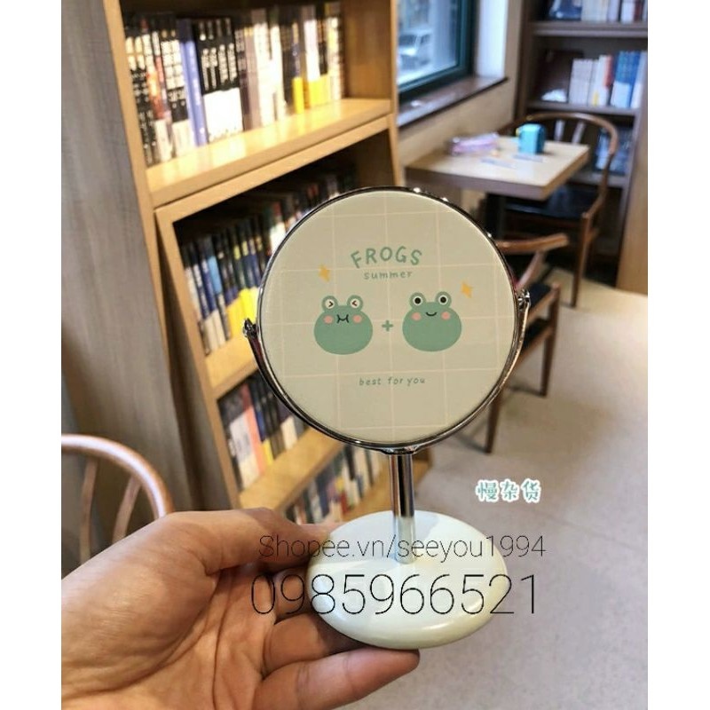 Gương Để Bàn Mini Xoay 360° độ Hình Cute