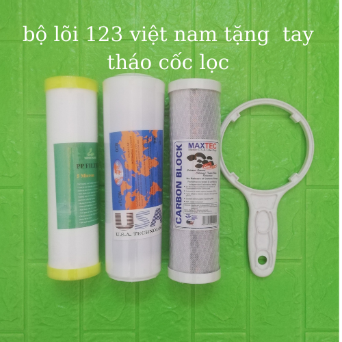 Bộ lõi lọc nước 123- lõi lọc 123 gồm 3 lõi thay được cho tất cả các máy lọc ro