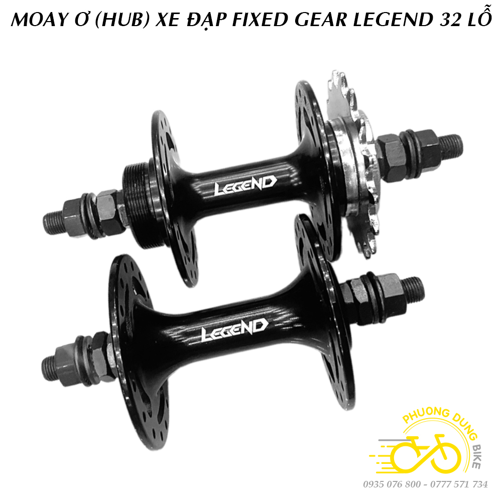 Moay ơ (Đùm) Hub xe đạp Fixed Gear LEGEND 32 Lỗ (Kèm líp 17T)