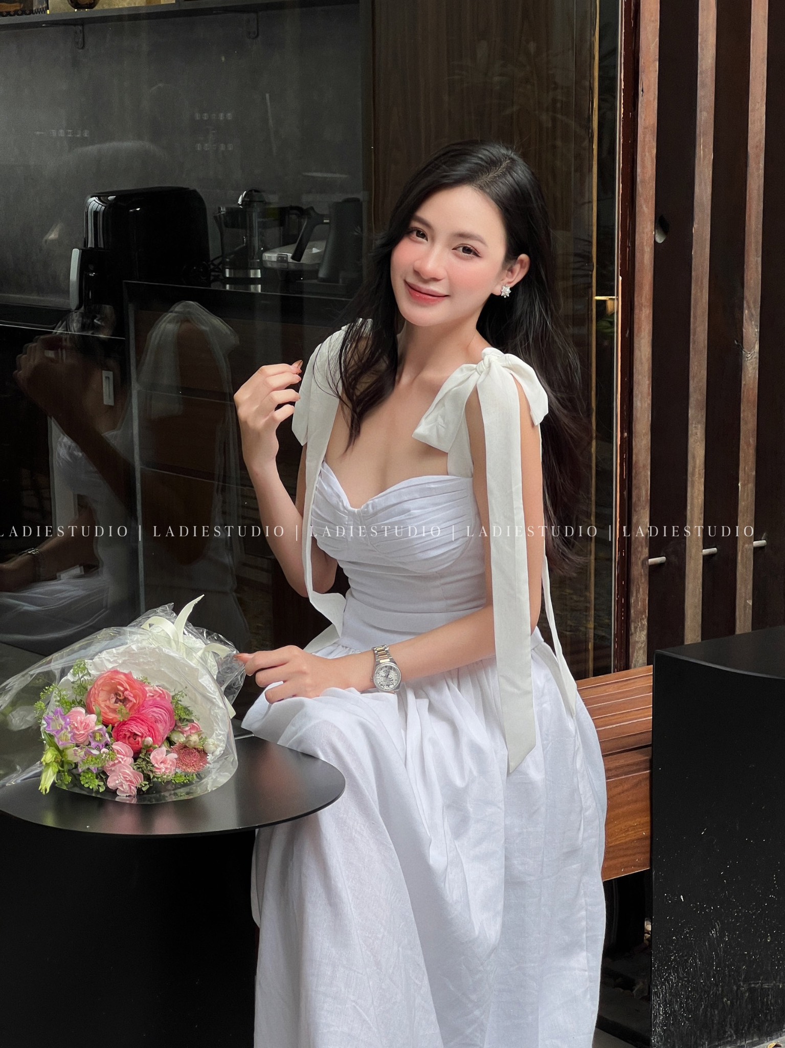 Áo cúp ngực cột dây nơ Muse Top, AO56, Ladie Studio