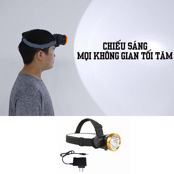 [HCM]Đèn pin đội đầu A4 20W chiếu xa siêu sáng
