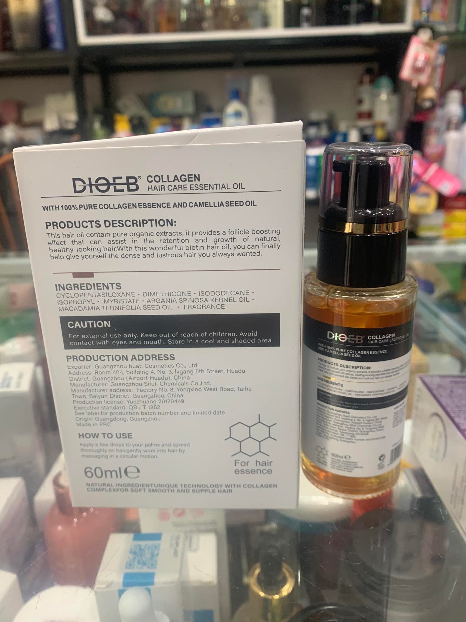 Tinh Dầu Dưỡng Tóc Collagen DIOEB 60ml