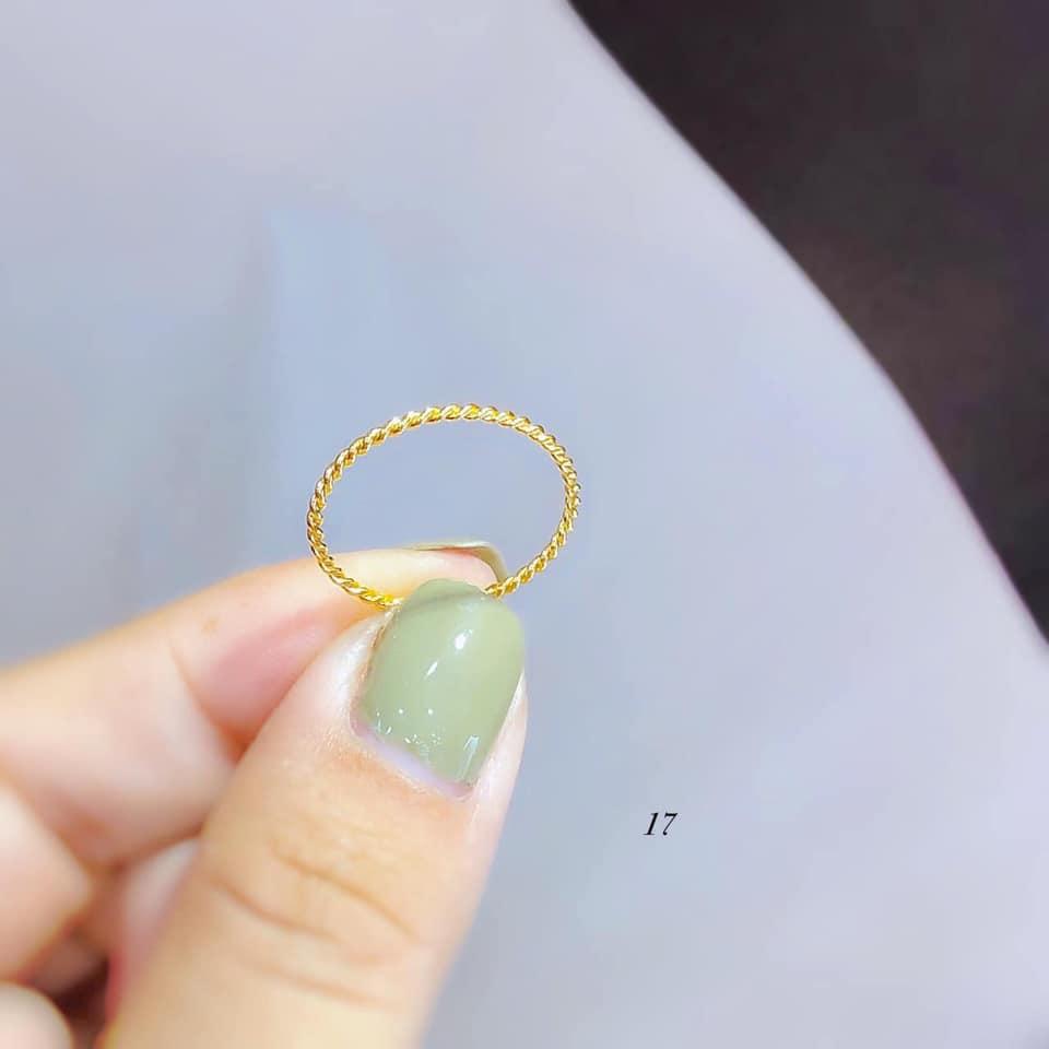 Nhẫn vàng nữ thời trang chất liệu vàng tây MS17