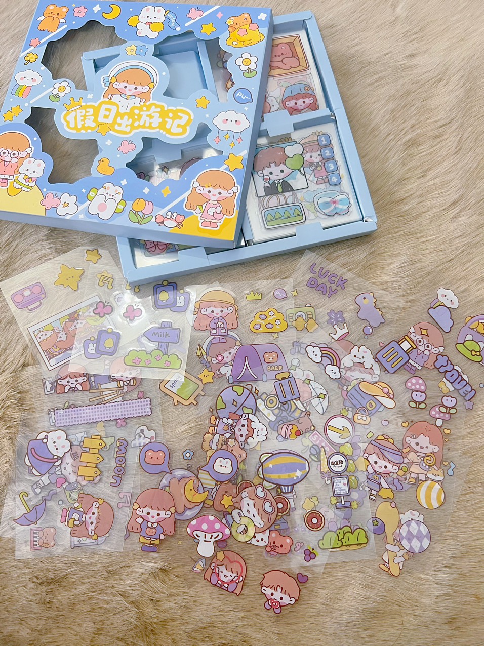 bộ sticker 100 tấm siêu cute