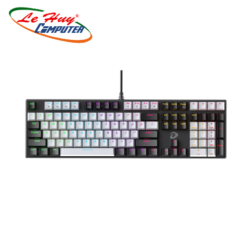 Bàn phím quang cơ Gaming DAREU EK810X BLACK-GREY (WATERPROOF, Optical switch, MULTI LED) - Blue switch