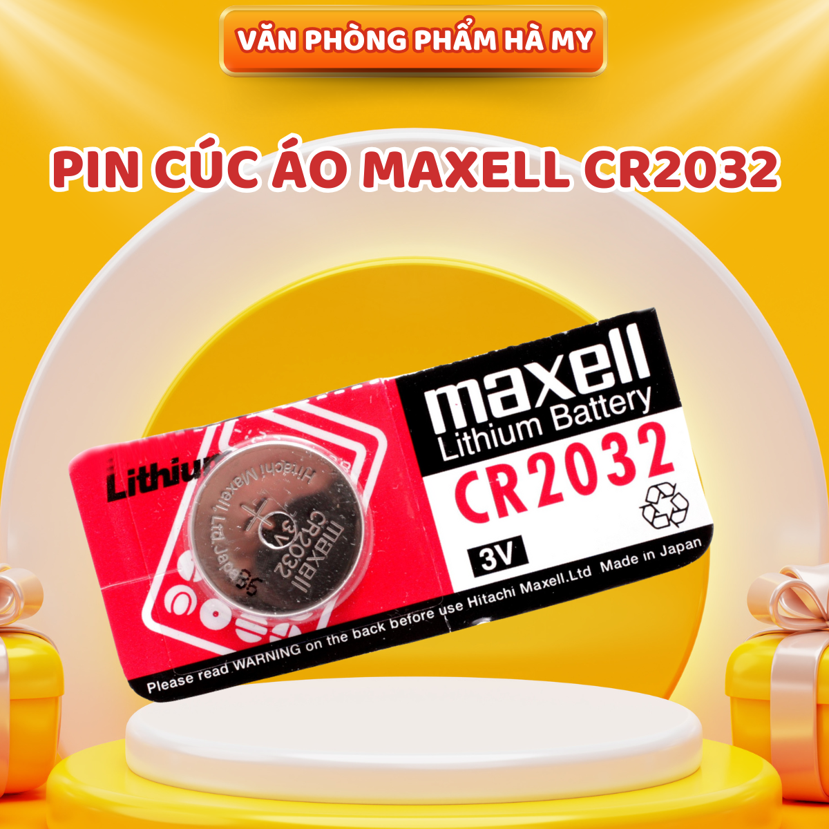 (Combo 10 Viên) Pin Cúc Áo Maxell Lithium CR2032 - 3V
