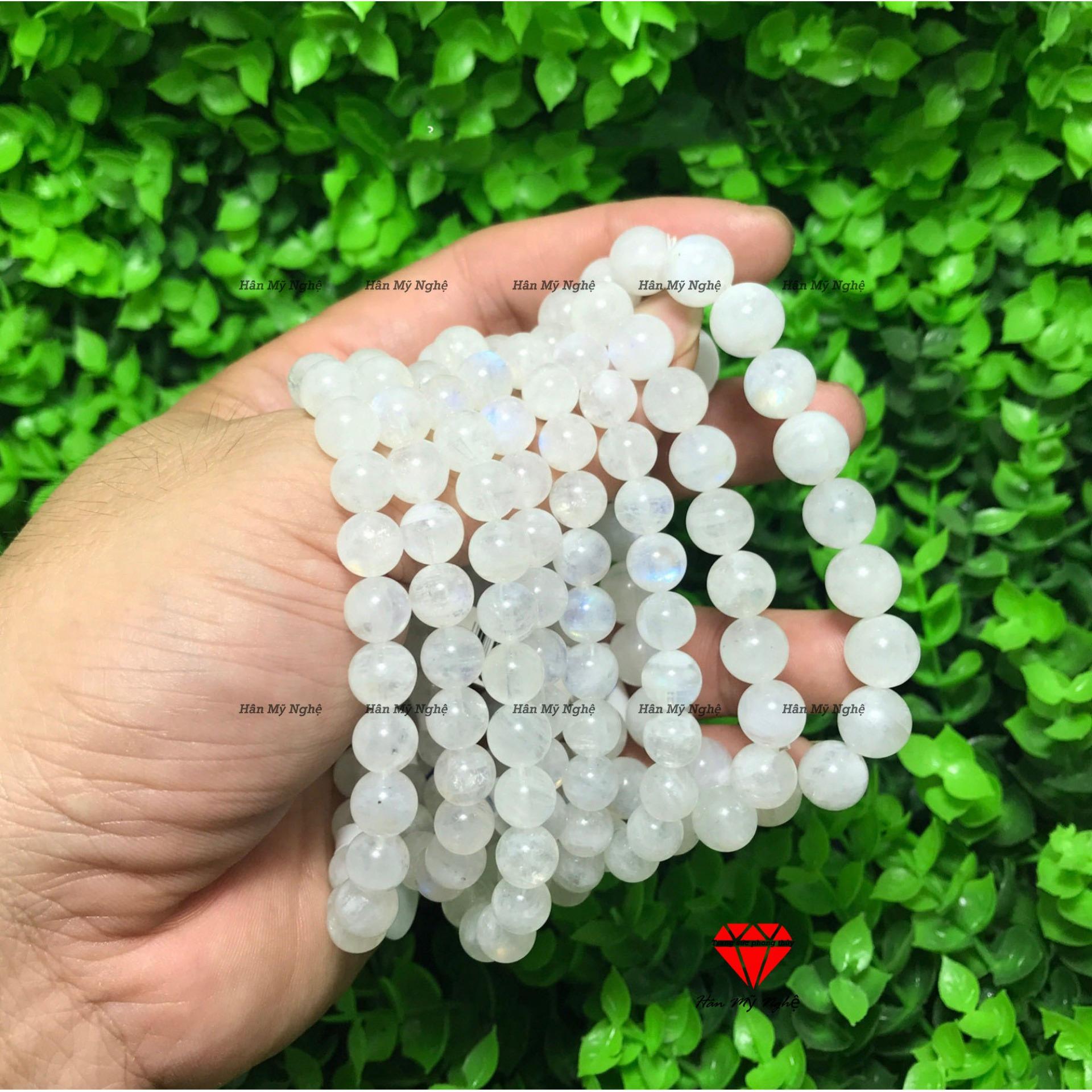 Vòng tay đá mặt trăng 9li tự nhiên