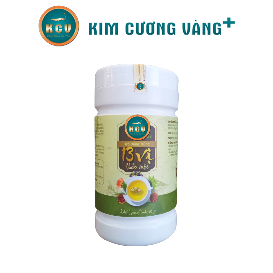 Trà Đông Trùng 13 Vị Thảo Mộc KCV (450g/Hộp)