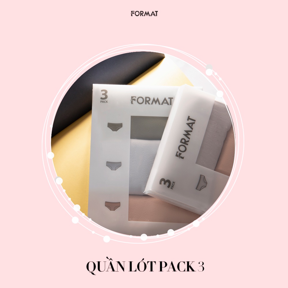 Quần lót nữ pack 3 cao cấp FORMAT I2/B9UND001H