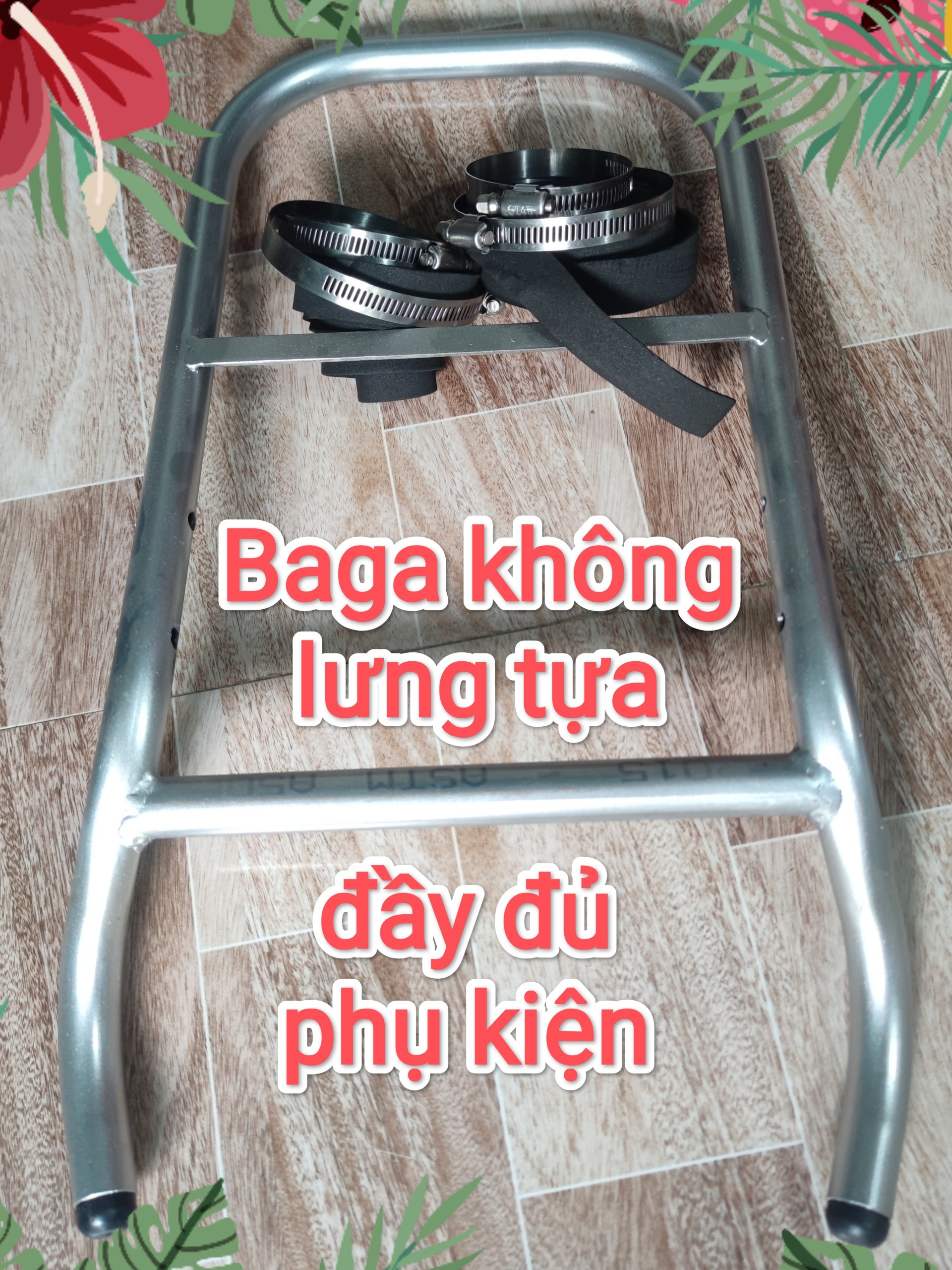 ( tặng lót tay) Baga phượt có ghế dựa future Fi 125