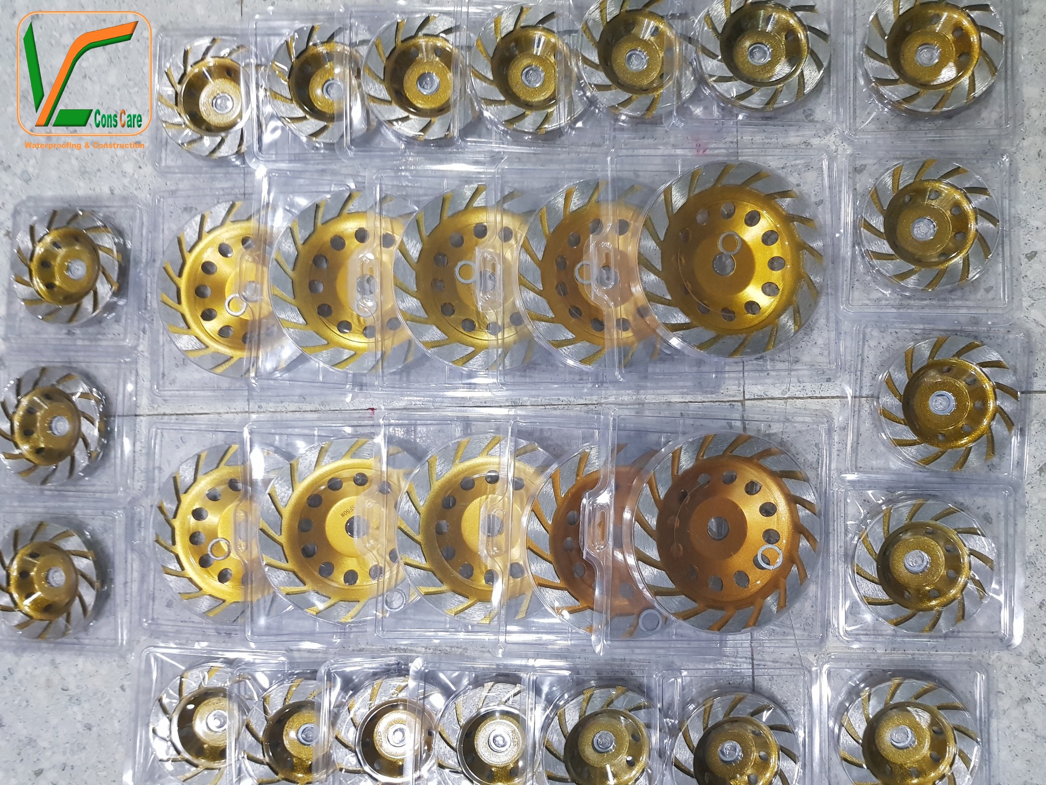 Đĩa mài sàn bê tông vàng 150mm