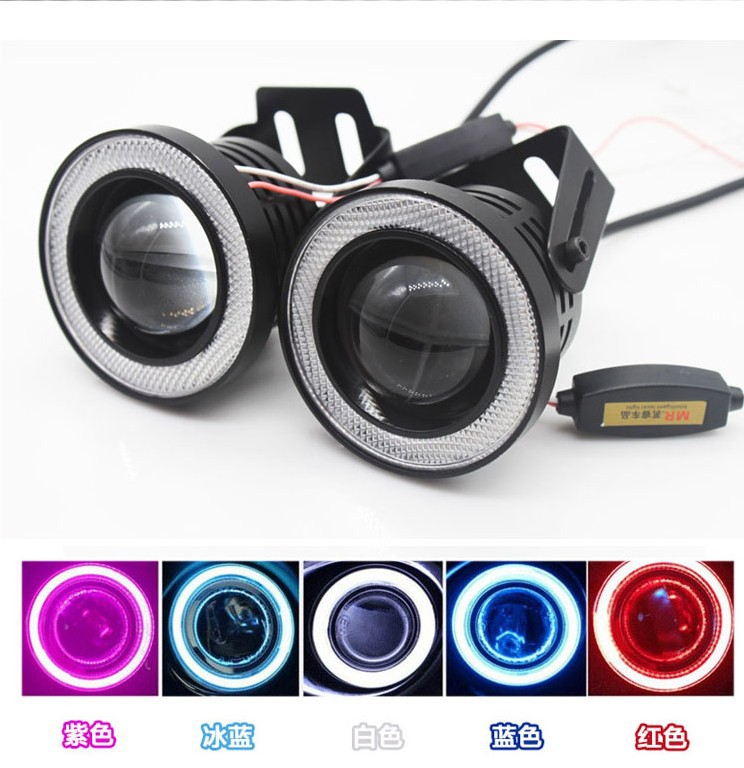 Cặp Đèn led pha gầm angle eyes BMW 89mm