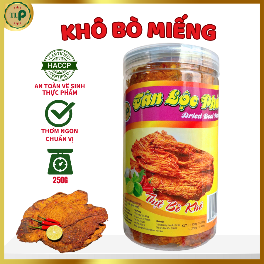 Dried Meat Chunks in Large Jar 250g Rich and Delicious Flavor