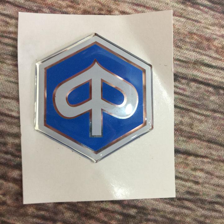 Logo ốp mặt lạ xe Zip với chất liệu bền đẹp dán xe như mới A298