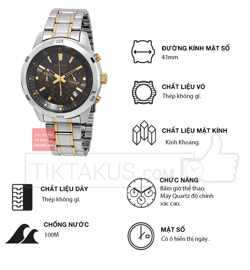 Đồng hồ nam Seiko Chronograph SKS609P1