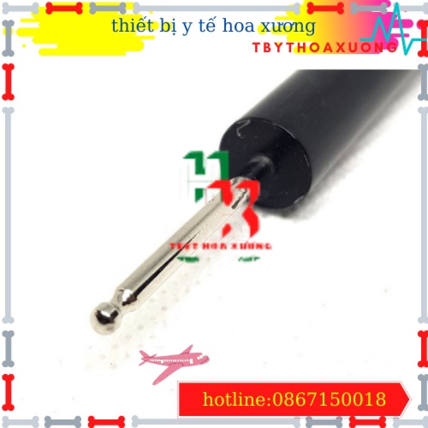 [Hàng Chính Hãng Diện Chẩn Bùi Quốc Châu] Cây Lăn Đinh Dò Huyệt 2 Đầu - Dụng Cụ Diện Chẩn