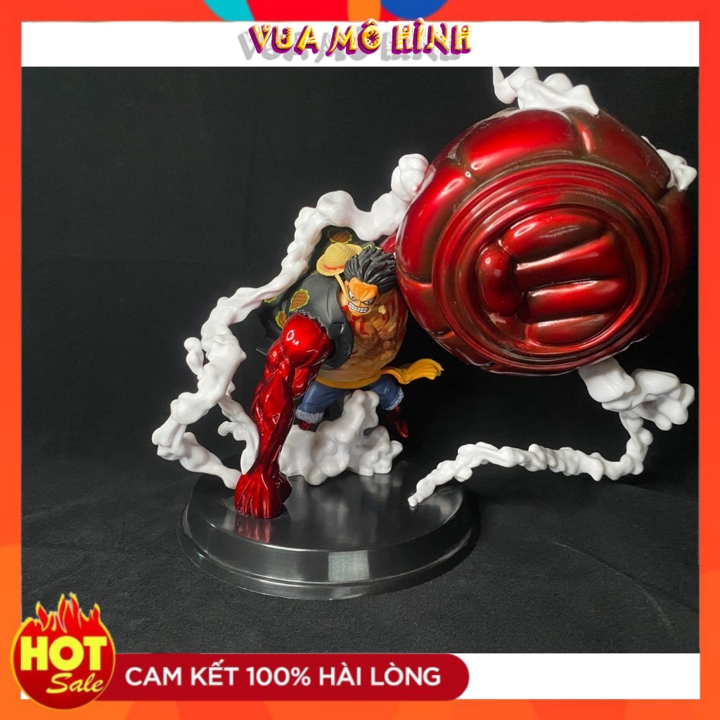 Mô hình One Piece - Figure One piece Luffy trạng thái Gear 4 siêu đẹp  20x25cm