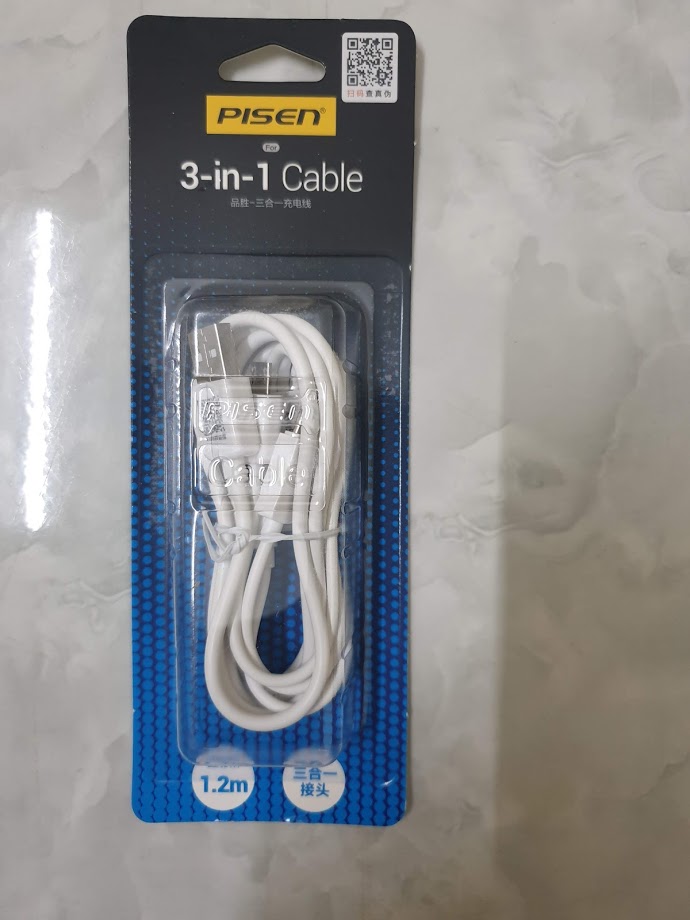 Cáp 3 Đầu Pisen Chính Hãng