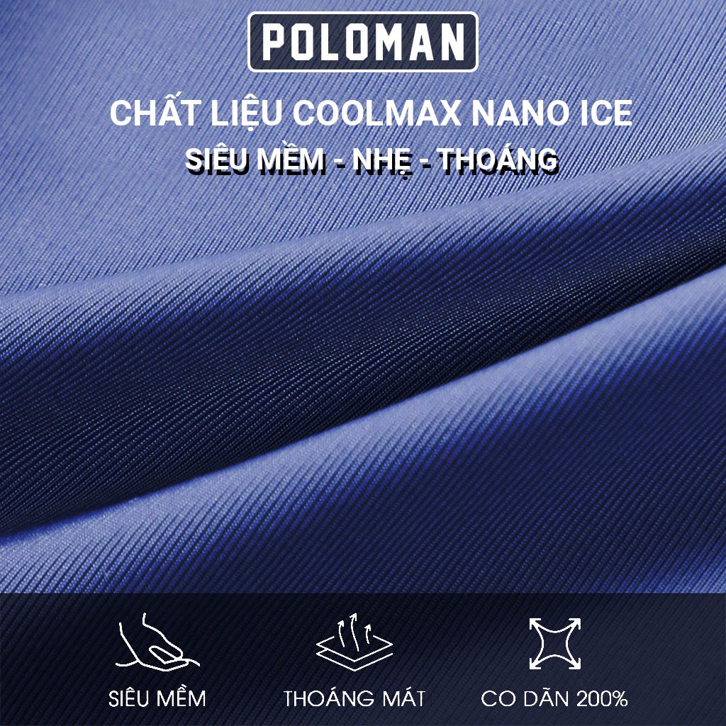 Boxer Sịp đùi Lụa Sữa POLOMAN Quần Lót Nam Thun Lụa Chất Đẹp Sịp Mát Lạnh