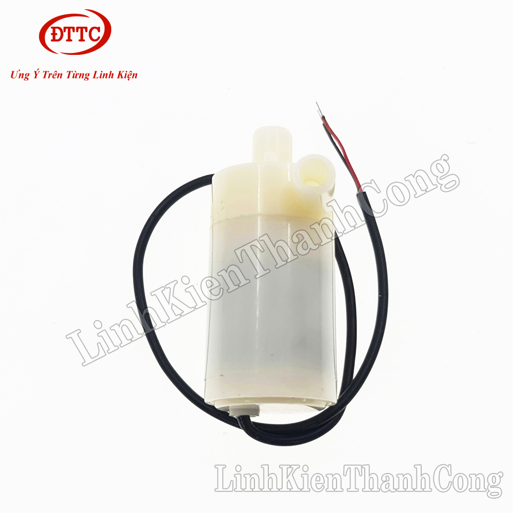 Bơm nước mini dc 2 vòi vào ra