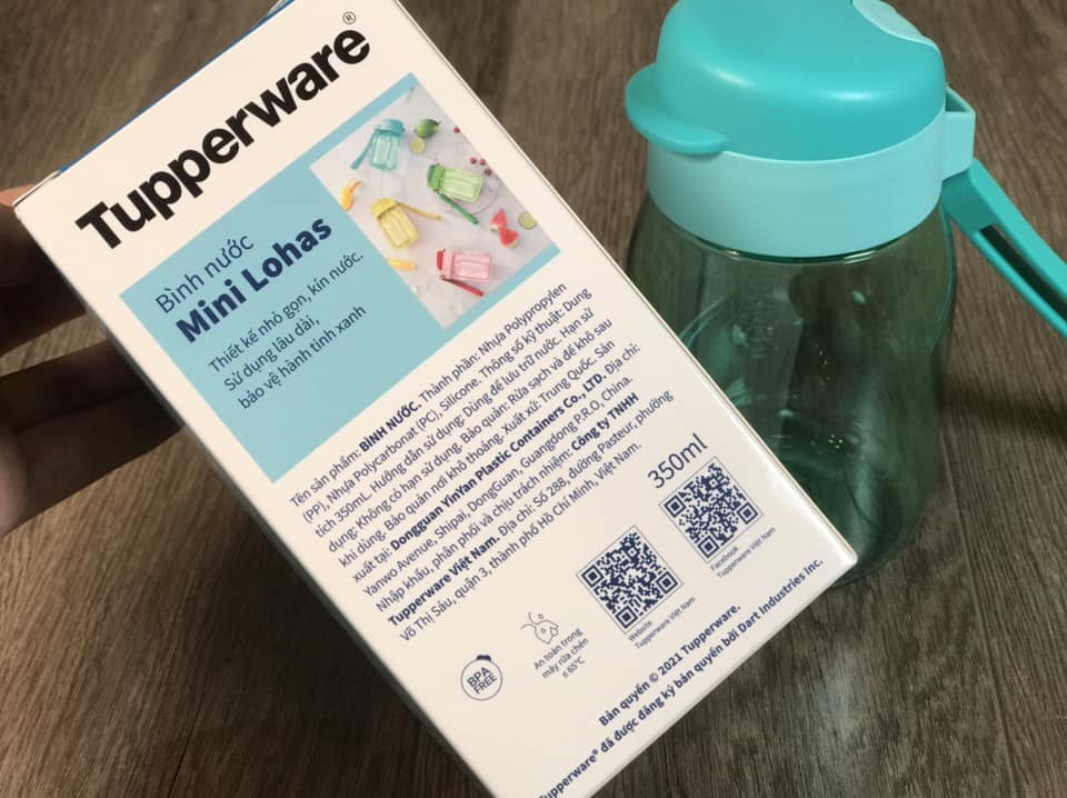 Bình nước Mini Lohas 350ml- tupperware chính hãng