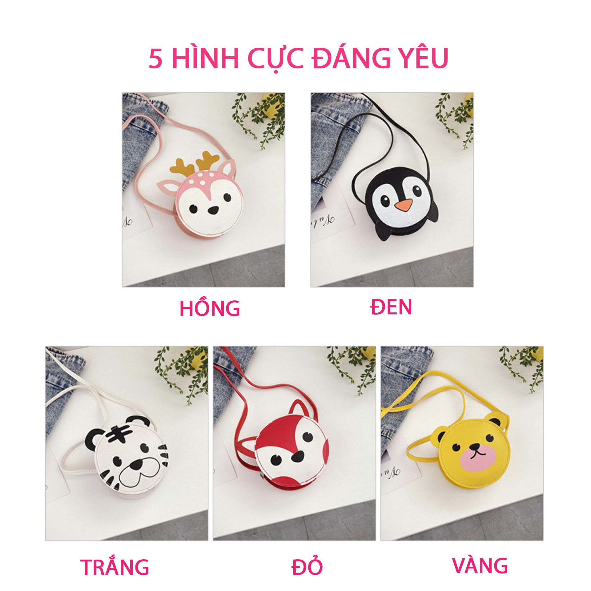 Túi đeo chéo hình thú cực dễ thương cho bé CS405