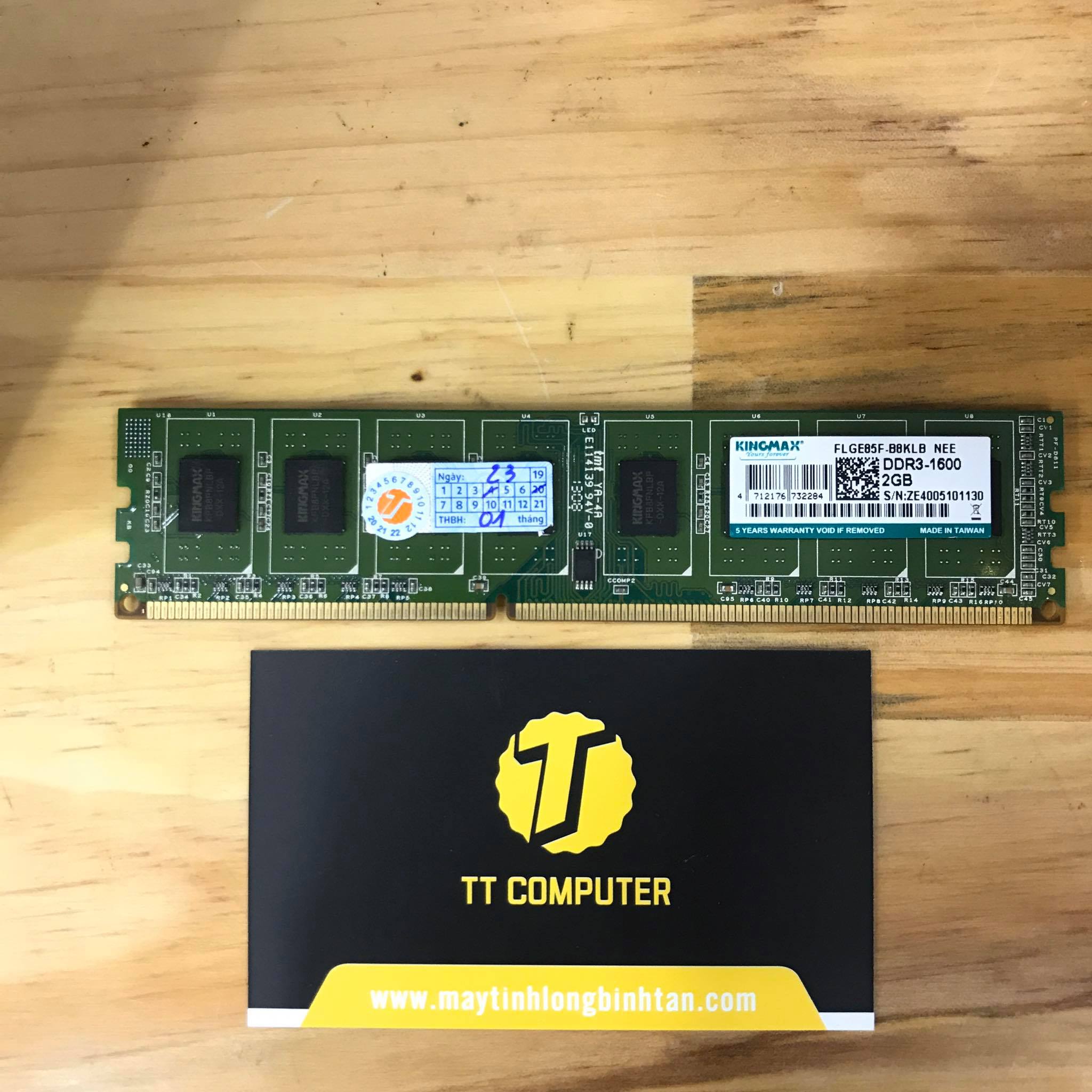 RAM KINGMAX 2GB DDR3 1600