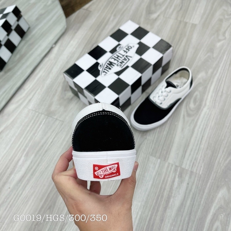 GIÀY VAN.S ERA CLASIC B.LACK WHITW SC [ FREESHIP + BOX ]