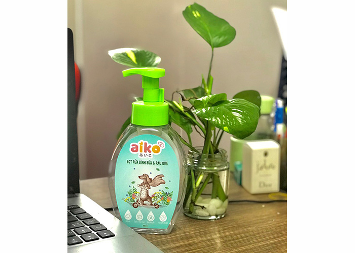 Bọt rửa bình sữa và hoa quả Aiko (500ml)