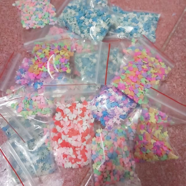 Cốm giả trang trí slime 100g