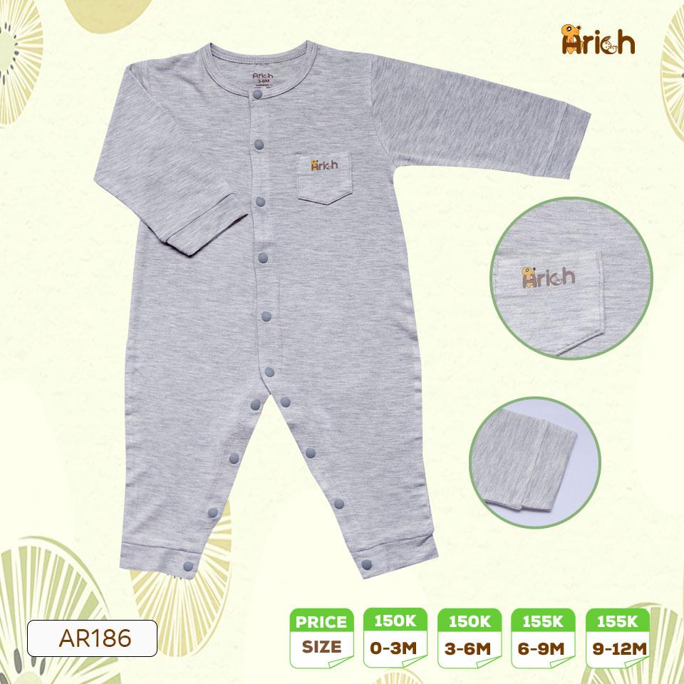 Body dài SỢI TRE ARICH 0-18M