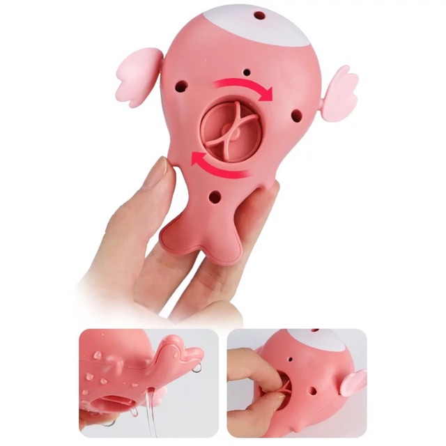 Đồ chơi cá heo chạy cót bơi lội dưới nước cho bé