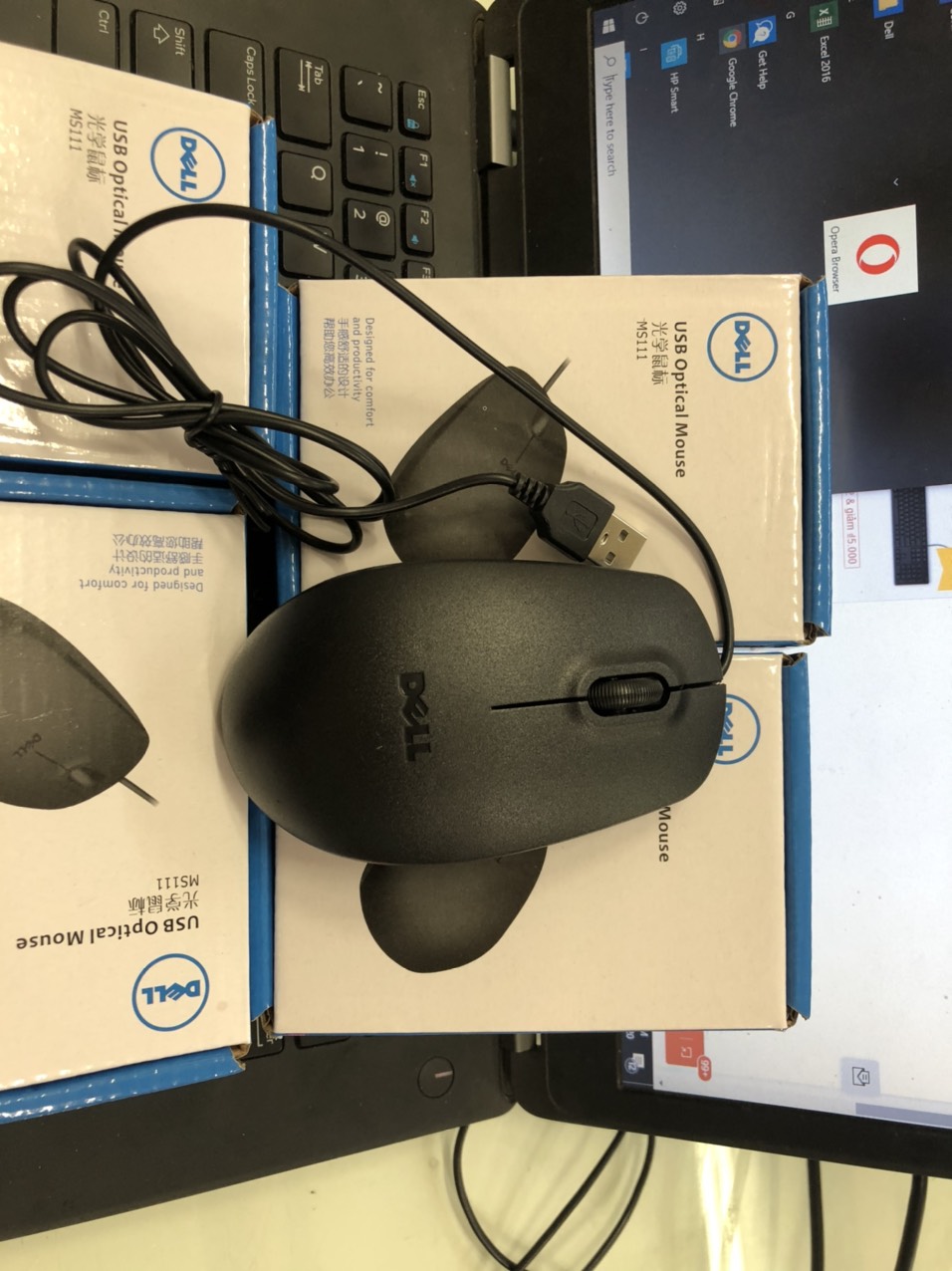 Chuột DELL MS111 (USB) Văn Phòng Chơi Game- FULL BOX- Bảo Hành 12 Tháng