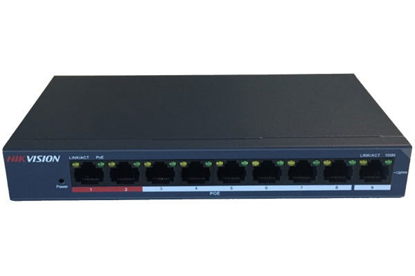 DS-3E0109P-E/ M (B) Switch POE 8-Port 100M HIKVISION