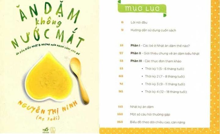 Sách Ăn dặm không Nước mẮt ( kèm thực đơn ăn dặm )