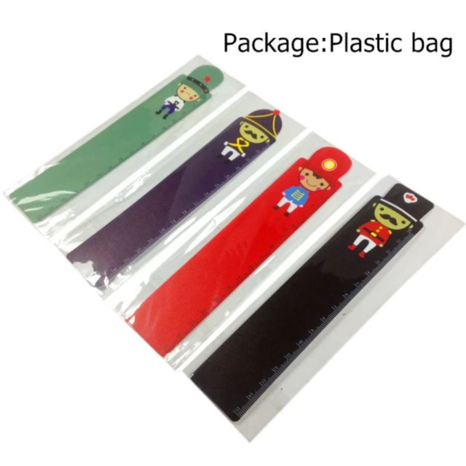 Thước nhựa dẻo 18cm cartoon (1 cây)
