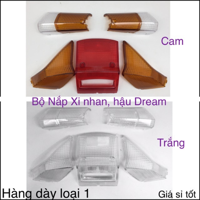 Nắp hậu, xi nhan Dream Trắng Hàng dày