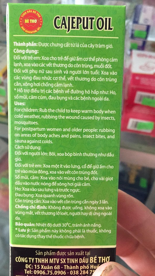 TINH DẦU TRÀM BÉ THƠ 50ML