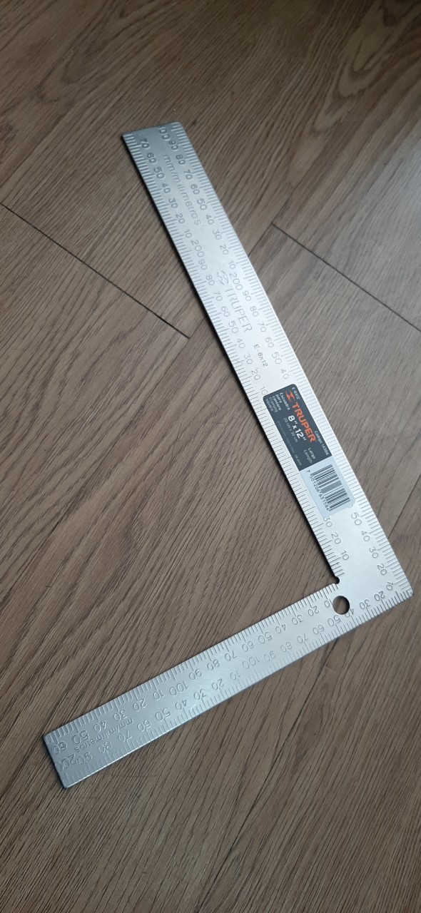 Thước ê ke góc 20cmx30cm truper - 14386
