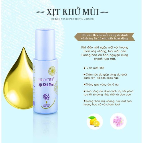XỊT KHỬ MÙI LROCRE