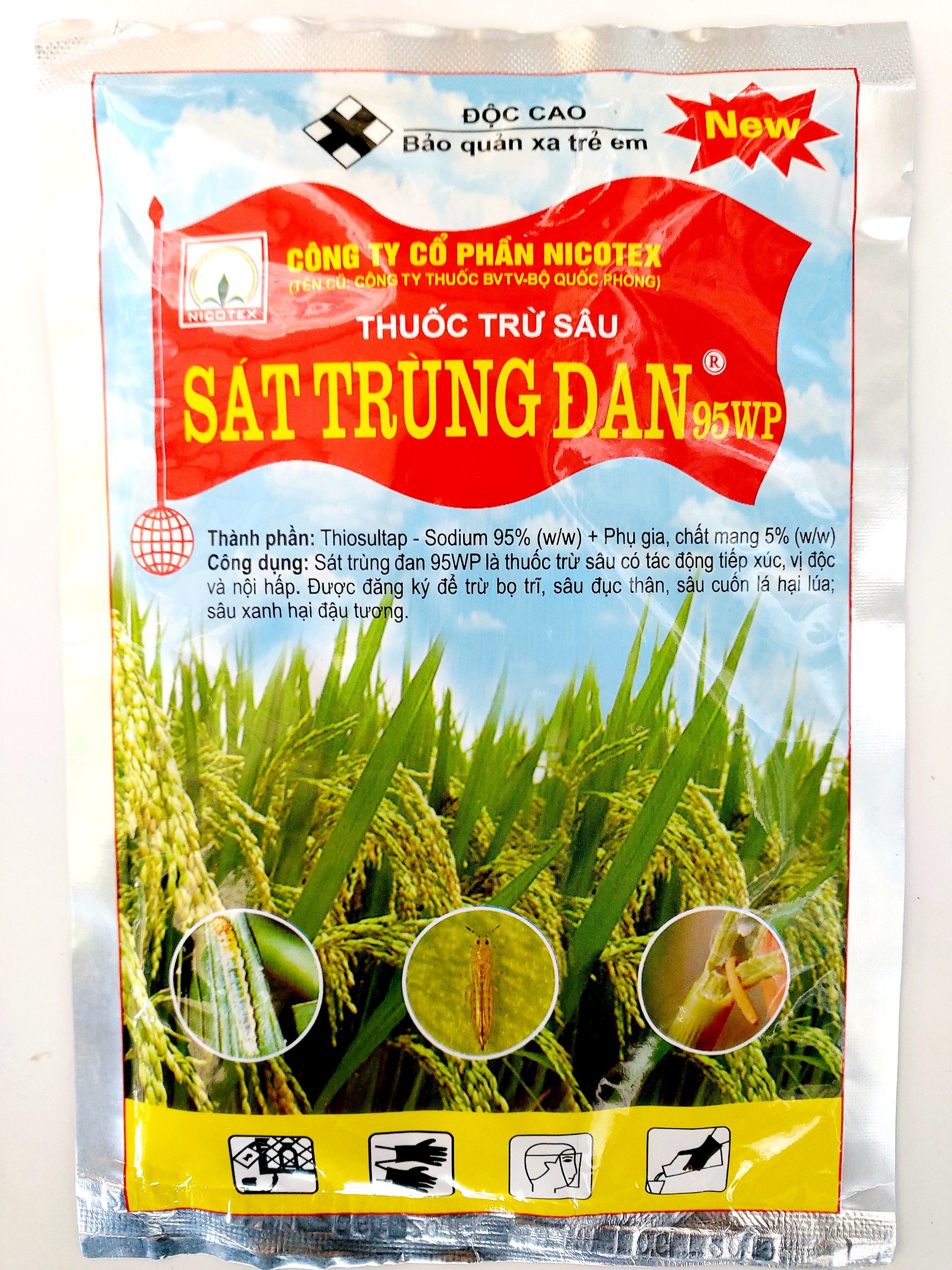 THUỐC TRỪ SÂU SÁT TRÙNG ĐAN 95WP
